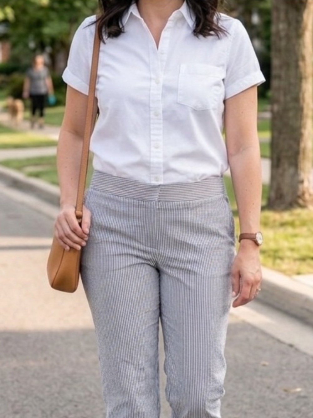 Liz Claiborne Seersucker Jackie Capris